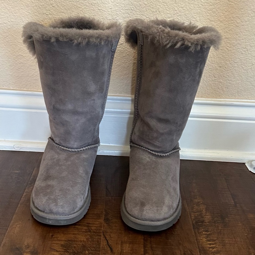 Gray Suede Women's Boots